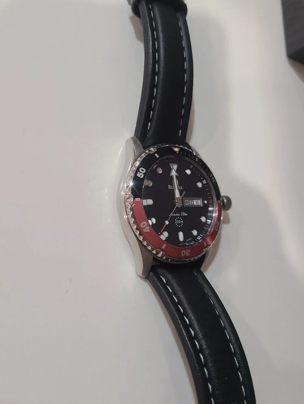 EUC BULOVA MARINE STAR WRIST WATCH 98C66